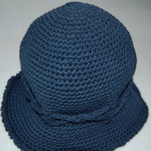 NEW Handmade Spring Sun Hat, Denim Blue main image 6